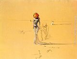 Female Figure with Head of Flowers by Salvador Dali